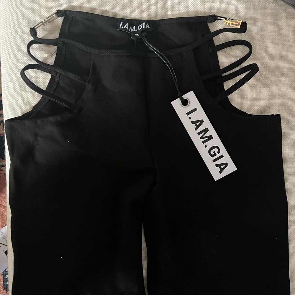 NWT I.AM.GIA Black Lucid Pant. Size Medium